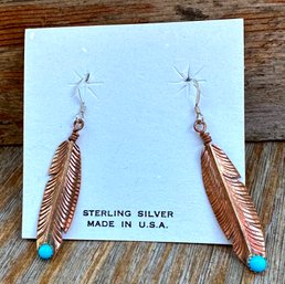 Earrings With Turquoise