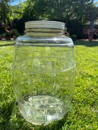 Vintage Glass Pickle Barrel Jar