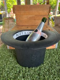 French Vintage Moet And Chandon Top Hat Champagne Ice Bucket