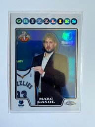 2008-09 Topps Chrome RC Refractor Rookie Card Marc Gasol Basketball Card (f)
