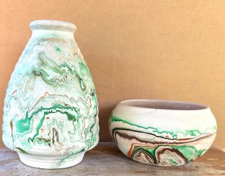 Vintage Nemadji Studio Art Pottery Vases