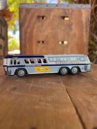 Vintage Tin Litho 'Scenicruiser' Greyhound Bus  (Made In Japan)