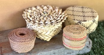 Collection Of Native American Baskets