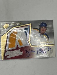2006 Upper Deck SPx Signed Daniel Paille Rookie Jersey Auto Game Used Jersey Patch  Card 1435/1999