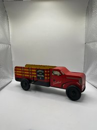 Vintage Courtland Tin Litho Express & Hauling Wind-up Truck