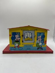 Vintage 1956 Walt Disney Productions Disney Mechanical 2nd National Duck Bank