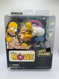 Vintage McFarlane Simpson's - The Movie Action Figures With Sound Homer & Popper Collectibles