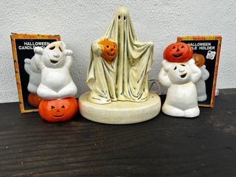 Lot Halloween Ceramic Decor