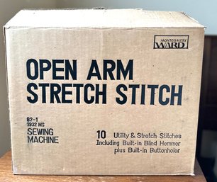 Vintage Montgomery Wards Open Arm Stretch Stitch Dressing Machine