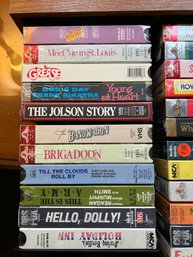 Vintage VHS Tapes In Tape Holder (Group C)