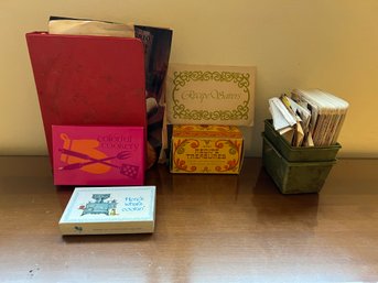 Vintage Recipe Boxes And Cards