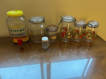 Vintage Jars And Sun Tea Jar