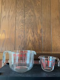 Vintage Pyrex Clear Glass Measuring Cups