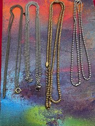 Lot Of Vintage Necklace Chains