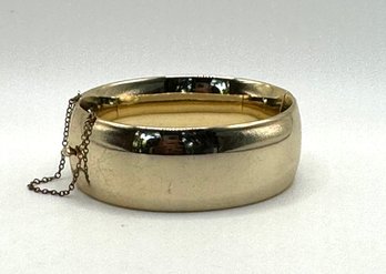 Vintage Whiting & Davis Gold Colored Bangle Bracelet