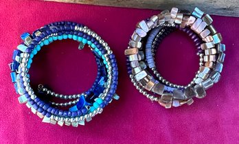 Vintage Beaded & Stone Wrap Bracelets