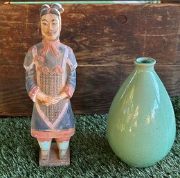 Vintage Decorative Vase & Pottery Figurine