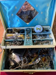 Vintage Filled Jewelry Box