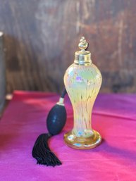 Vintage Handblown Art Glass Perfume Bottle Atomizer