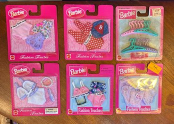Lot Of Vintage 1990's Barbie Clothing Packs S/6