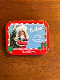 Vintage Russel Strover Chocolate Candy Barbie Tin
