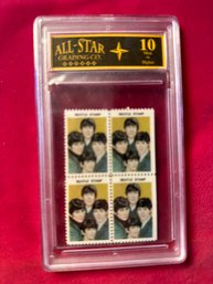 1964 THE BEATLE'S  Un-cut Postage Stamps