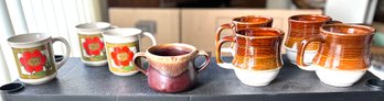 Vintage MCM Pottery & Coffee Cups