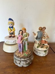 Vintage Porcelain Music Boxes (work)