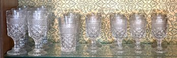Vintage Shelf Of Crystal Glassware