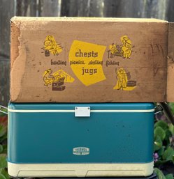 Vintage THERMOS  Ice Box Chest With Original Box