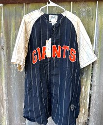 Vintage San Francisco GIANTS Licensed Mirage Pinstripe Baseball Jersey