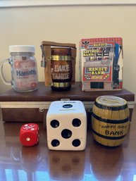 Lot Of Vintage Casino Themed Items