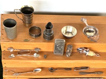 Lot Of STERLING SILVER  & Other Metal Items