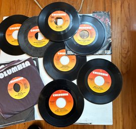 Vintage Columbia Records 45 RPMs
