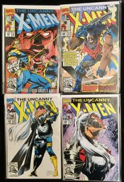 The Uncanny X-Men Lot Of Comic Books - 1992 Four 287, 288, 289 & 290