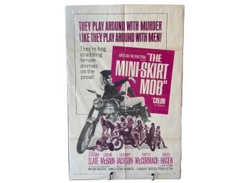 Vintage 1968 ORIGINAL The Mini-Skirt Mob Movie Poster