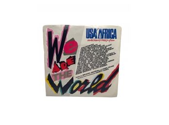Vintage 45 RPM Vinyl - 1985 USA For Africa We Are The World