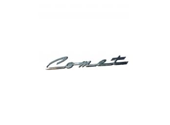 Vintage Comet Chrome Emblem