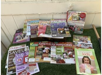 Lot Of Scrapbooking  Magazines And Books