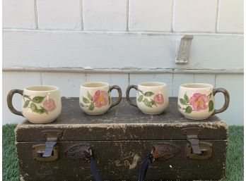 Franciscan Pottery Floral Mugs - Qty 4