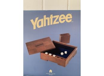 Yahtzee Game In Wooden Box By Michael Graves Design