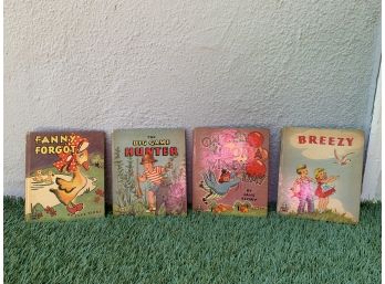 1940s Children's Tell-A-Tale Books - 'Fanny Fogot/The Big Game Hunter/Once Upon A Windy DayBreezy