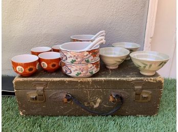 Asian Porcelain Bowl Lot - Includes - Heirloom By 'Georges Briard'
