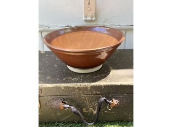 Vintage Pottery Brown Bowl