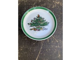 Spode Christmas Tree- 4 Rimmed Plates/coasters?