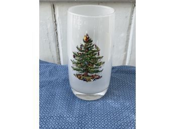 Spode Christmas Tree -  Frosted Tall Glasses S/4