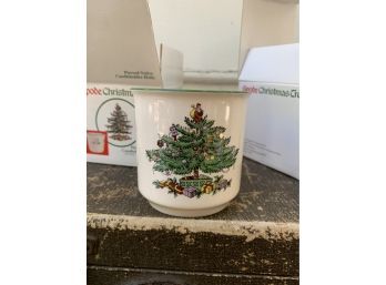Spode Christmas Tree - Pierced Votive Candleholder S/2