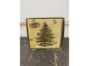 Spode Christmas Tree - Box Of Beverage Napkins  (unopened)