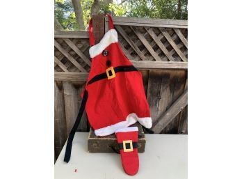 Santa Claus Apron And Kitchen Glove Set
