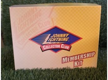 Vintage Johnny Lightning Collector Club Box & Pin Membership Kit